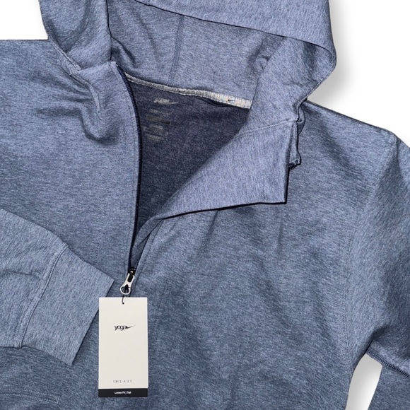 Nike Yoga DRI-Fit Restore Full Zip Fleece Hoodie in Blue DQ4876-410 - Picture 12 of 15